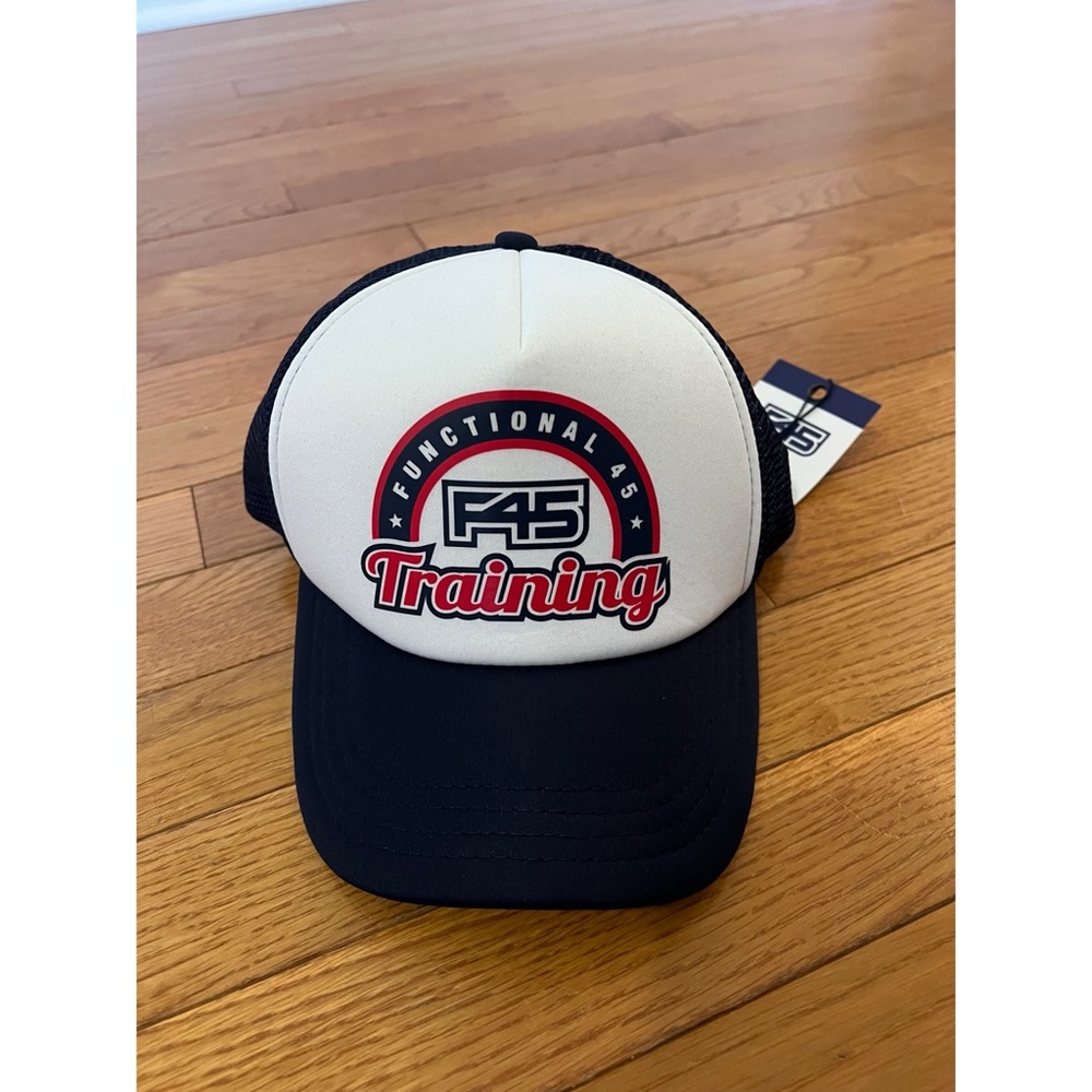 F45 Blue & White Heritage Trucker Cap - NWT